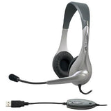 Silver OEM USB Headset/Mic