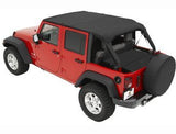 Bikini Top Combo for Jeep Wrangler JK Unlimited 2010-14 - Includes Bestop Header Safari Bikini # 5258435 & Windshield Channel