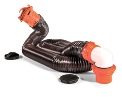 Camco 39770 RhinoFLEX 15' RV Sewer Hose Kit with Swivel Fitting